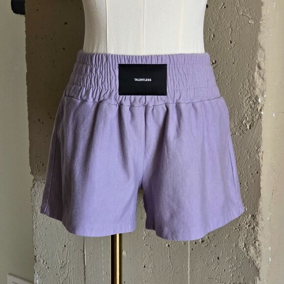 NWOT Talentless Lilac/Lavender/Purple High Rise Loose Fit 3" Shorts - Picture 7 of 7